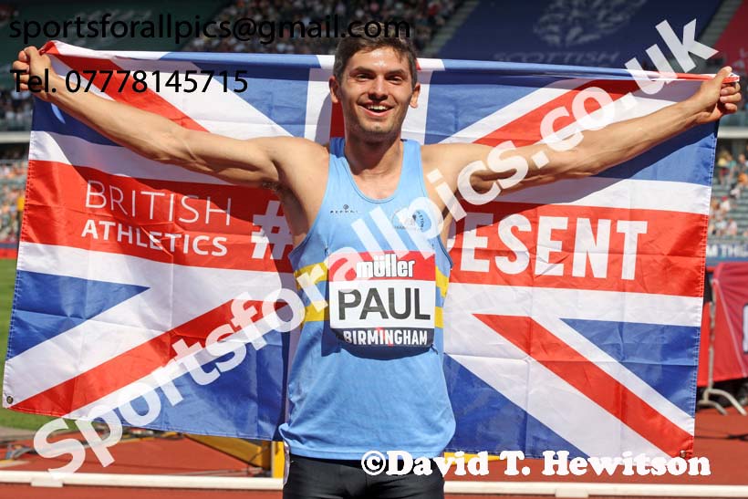 Mens 400 metres hurdles, 2019 Muller British Championships, Alexander Stadium, Birmingham. Photo: David T. Hewitson/Sports for All Pics